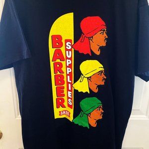 AKOO-Barbershop Supplies💈Black Short Sleeve T-Shirt, 3XL